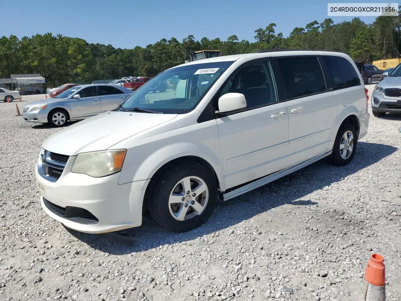 2012 Dodge Grand Caravan Sxt VIN: 2C4RDGCGXCR211956 Lot: 74508204