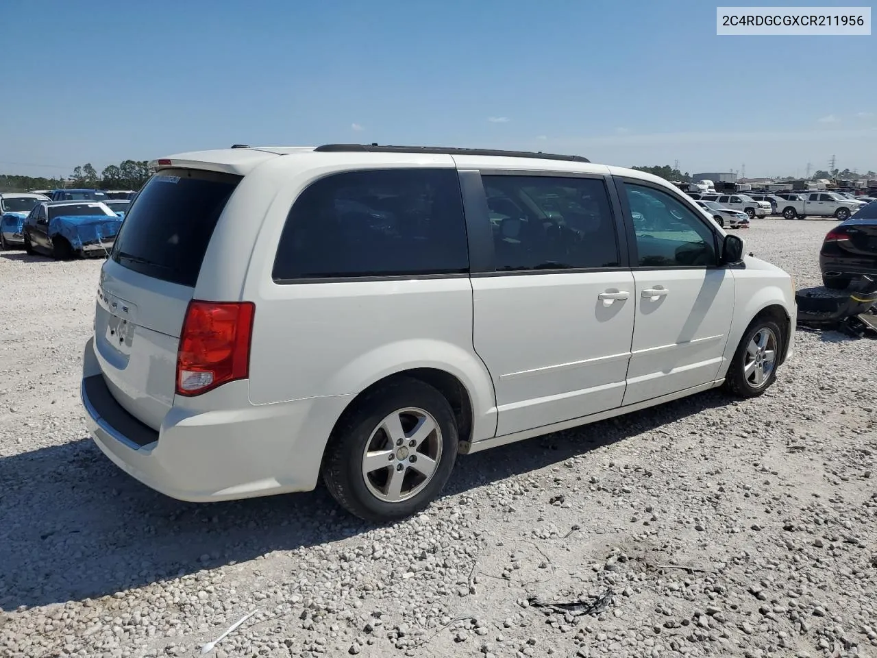 2012 Dodge Grand Caravan Sxt VIN: 2C4RDGCGXCR211956 Lot: 74508204