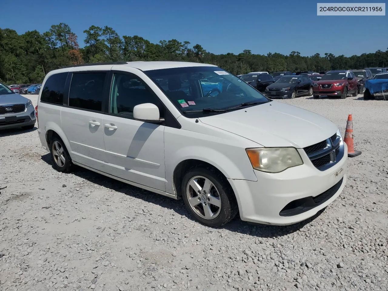 2C4RDGCGXCR211956 2012 Dodge Grand Caravan Sxt