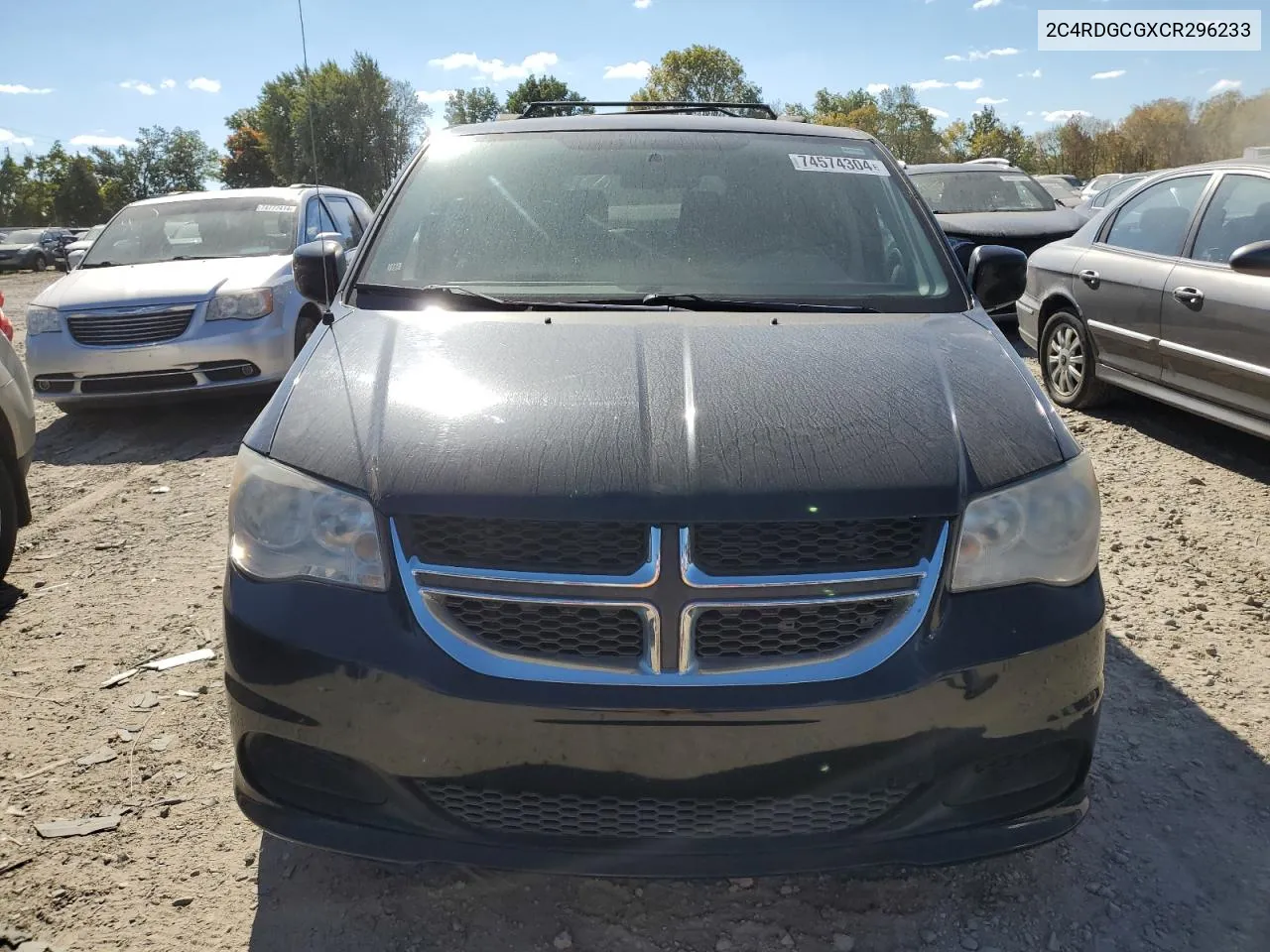 2012 Dodge Grand Caravan Sxt VIN: 2C4RDGCGXCR296233 Lot: 74574304