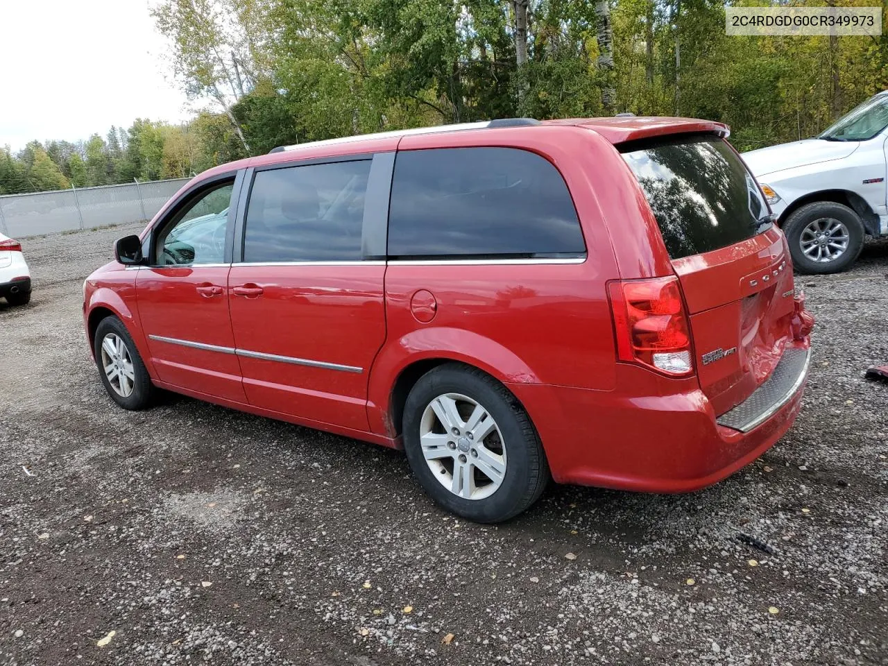 2012 Dodge Grand Caravan Crew VIN: 2C4RDGDG0CR349973 Lot: 74621534