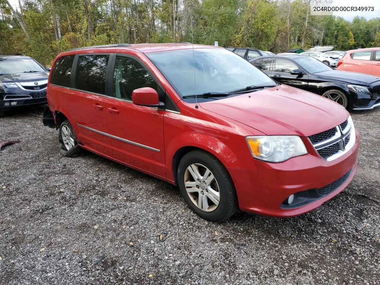 2012 Dodge Grand Caravan Crew VIN: 2C4RDGDG0CR349973 Lot: 74621534