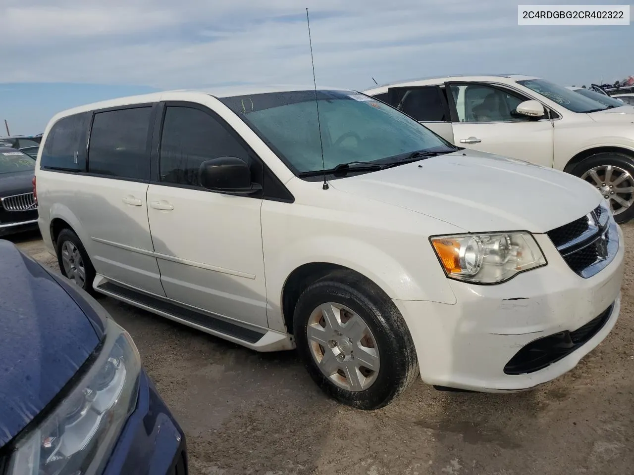 2012 Dodge Grand Caravan Se VIN: 2C4RDGBG2CR402322 Lot: 74994114