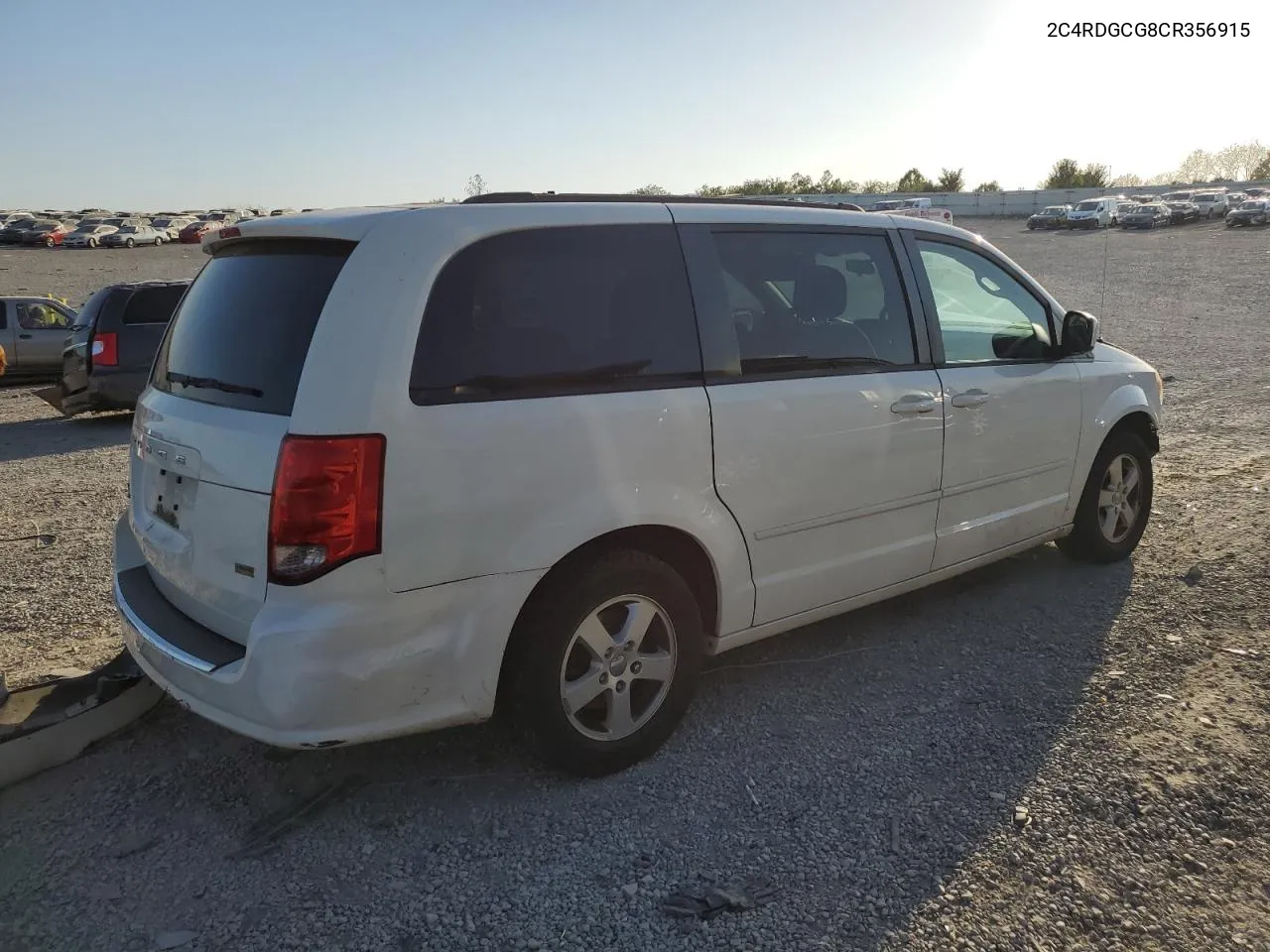 2012 Dodge Grand Caravan Sxt VIN: 2C4RDGCG8CR356915 Lot: 75002564