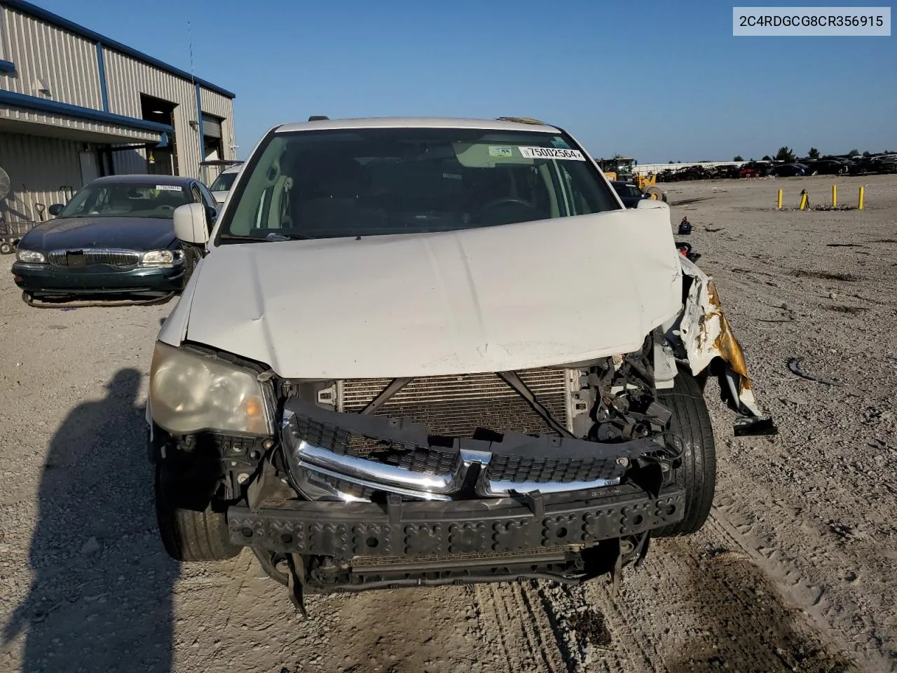 2012 Dodge Grand Caravan Sxt VIN: 2C4RDGCG8CR356915 Lot: 75002564