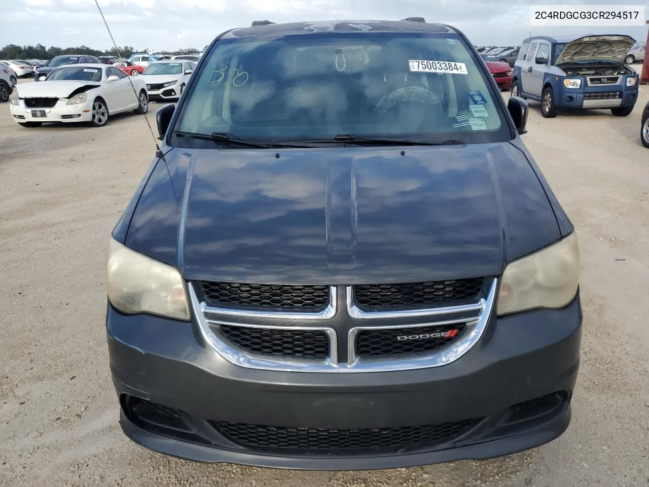 2012 Dodge Grand Caravan Sxt VIN: 2C4RDGCG3CR294517 Lot: 75003384