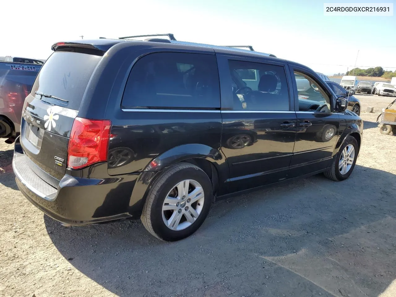 2012 Dodge Grand Caravan Crew VIN: 2C4RDGDGXCR216931 Lot: 75039724