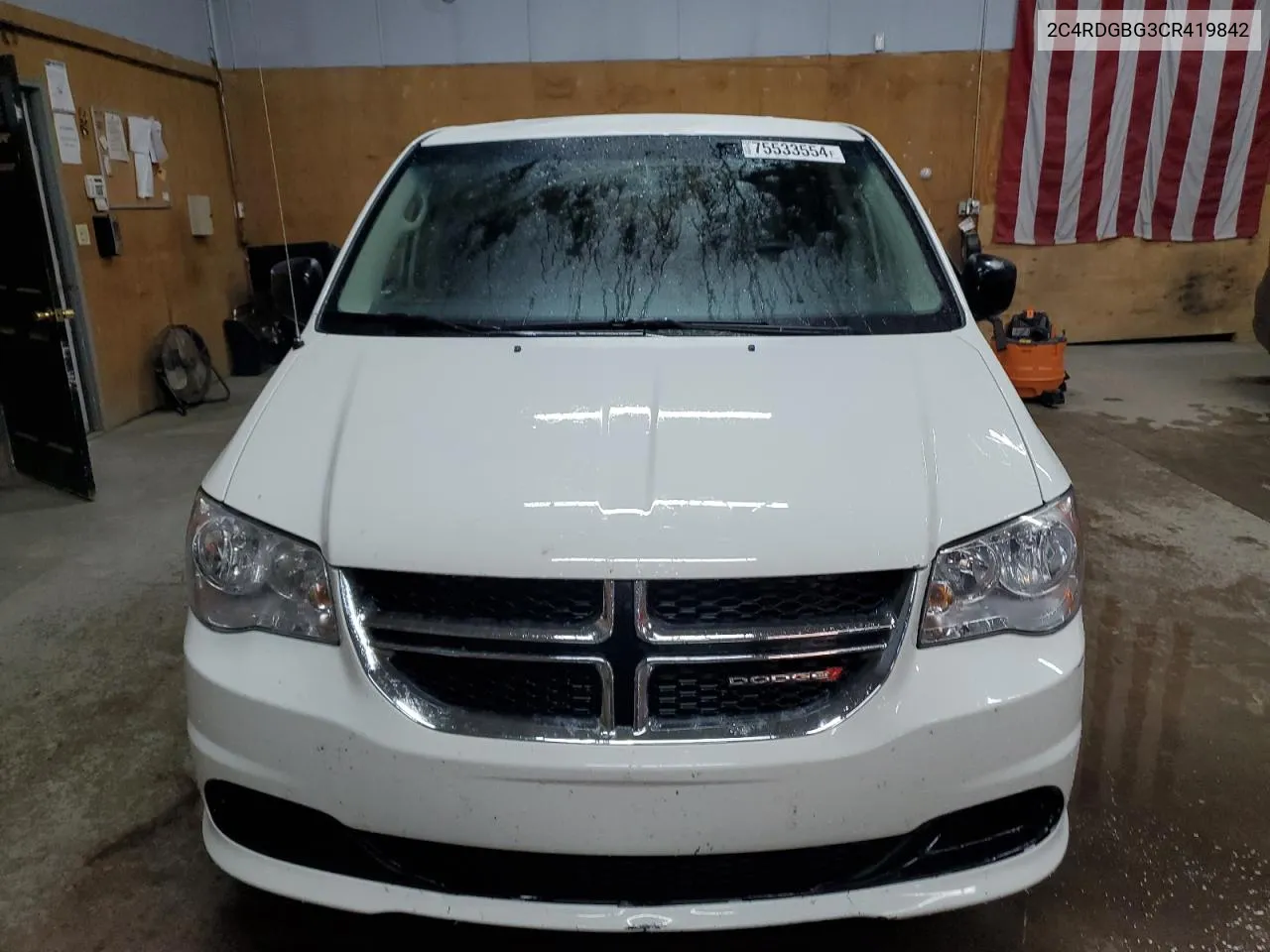 2012 Dodge Grand Caravan Se VIN: 2C4RDGBG3CR419842 Lot: 75533554