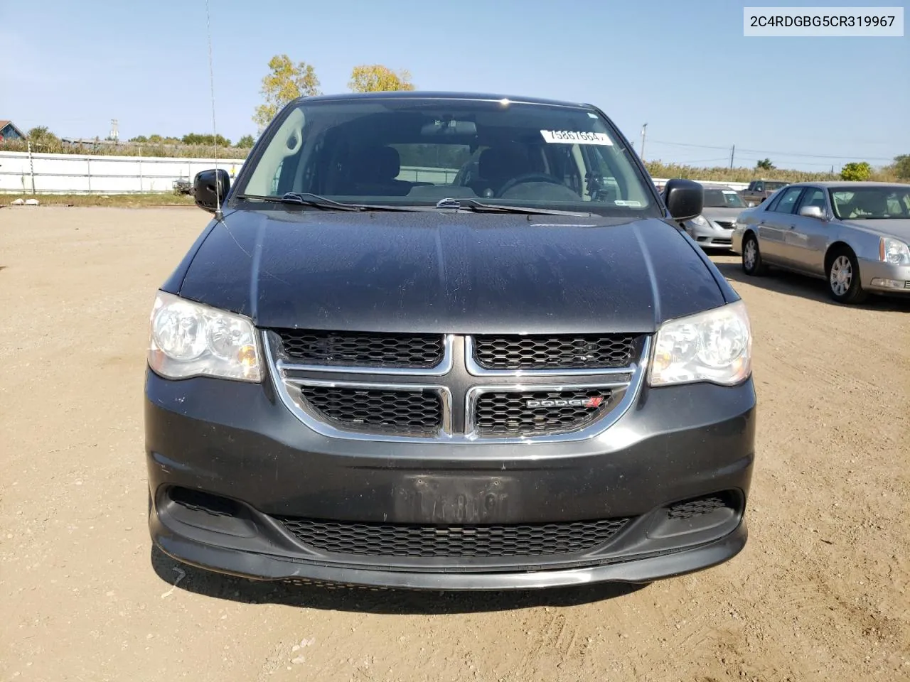 2012 Dodge Grand Caravan Se VIN: 2C4RDGBG5CR319967 Lot: 75867664