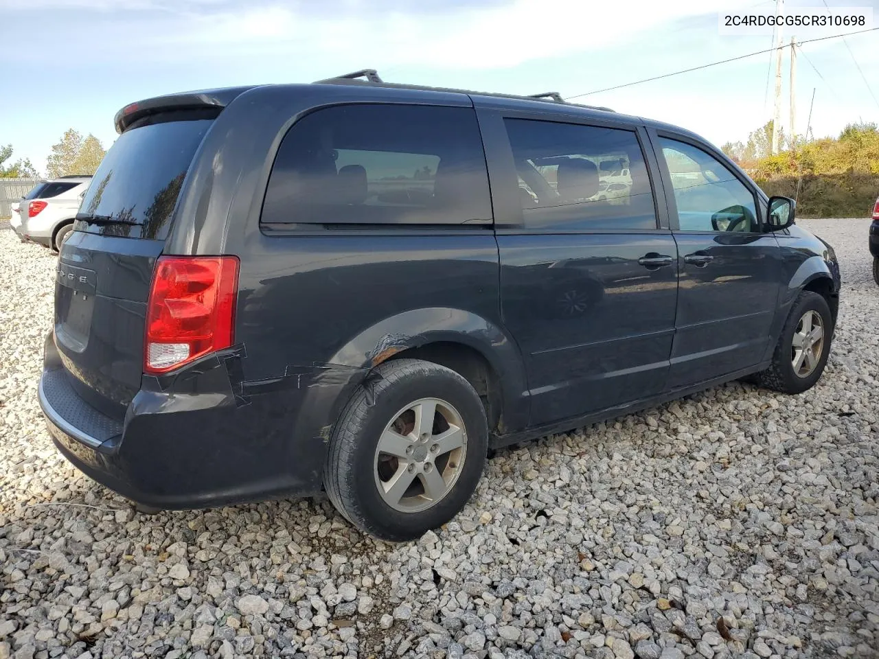 2012 Dodge Grand Caravan Sxt VIN: 2C4RDGCG5CR310698 Lot: 75870774