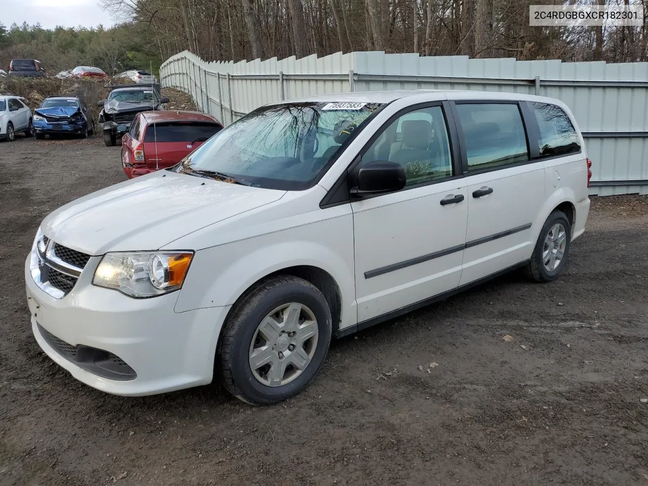 2C4RDGBGXCR182301 2012 Dodge Grand Caravan Se