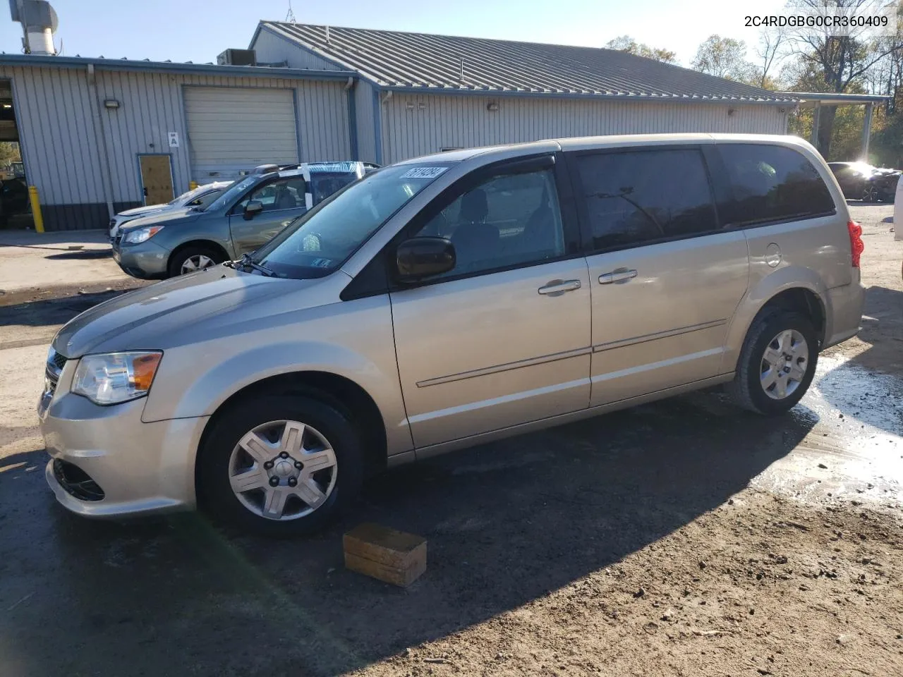 2012 Dodge Grand Caravan Se VIN: 2C4RDGBG0CR360409 Lot: 76114284