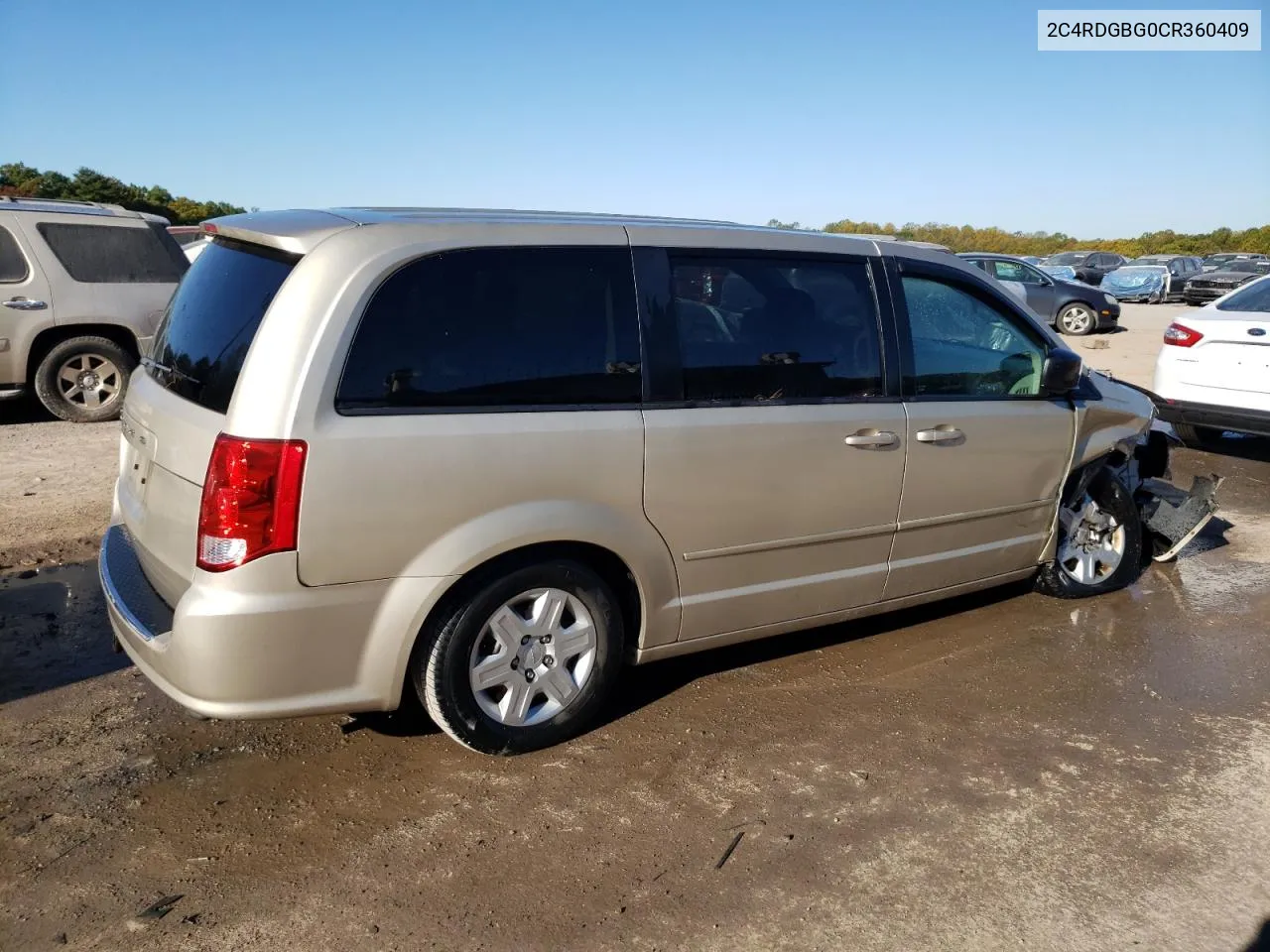 2012 Dodge Grand Caravan Se VIN: 2C4RDGBG0CR360409 Lot: 76114284