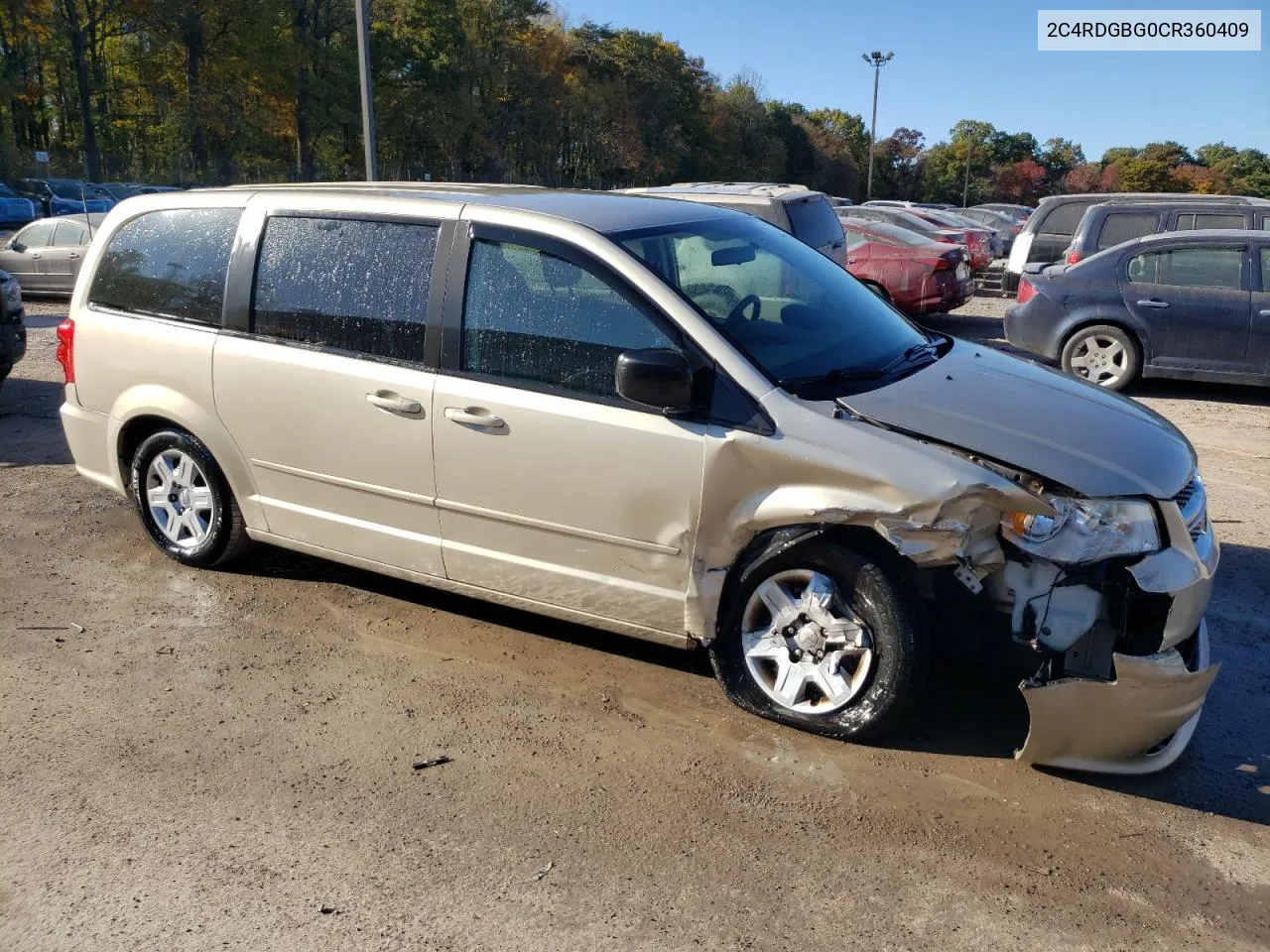 2C4RDGBG0CR360409 2012 Dodge Grand Caravan Se