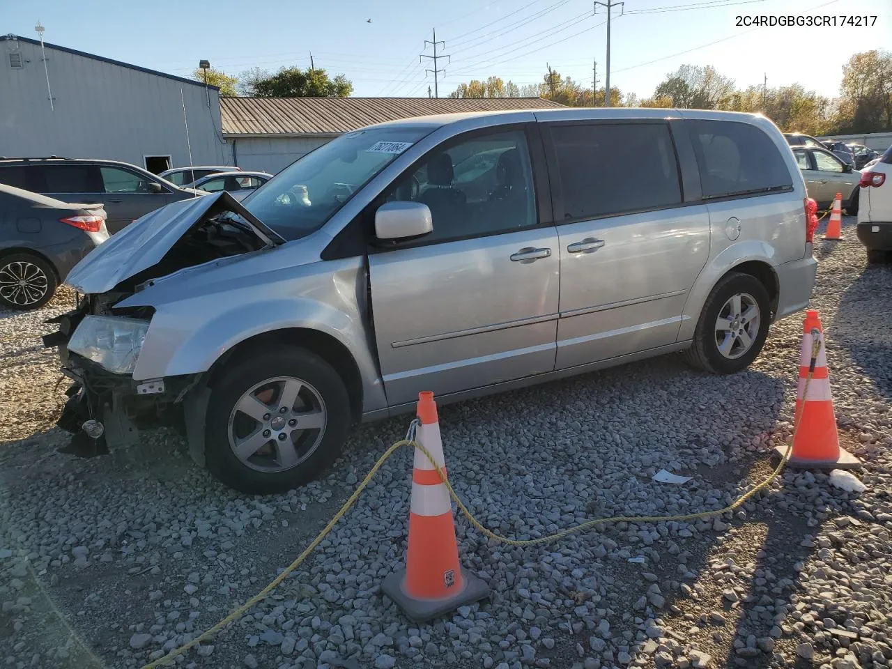 2012 Dodge Grand Caravan Se VIN: 2C4RDGBG3CR174217 Lot: 76271864