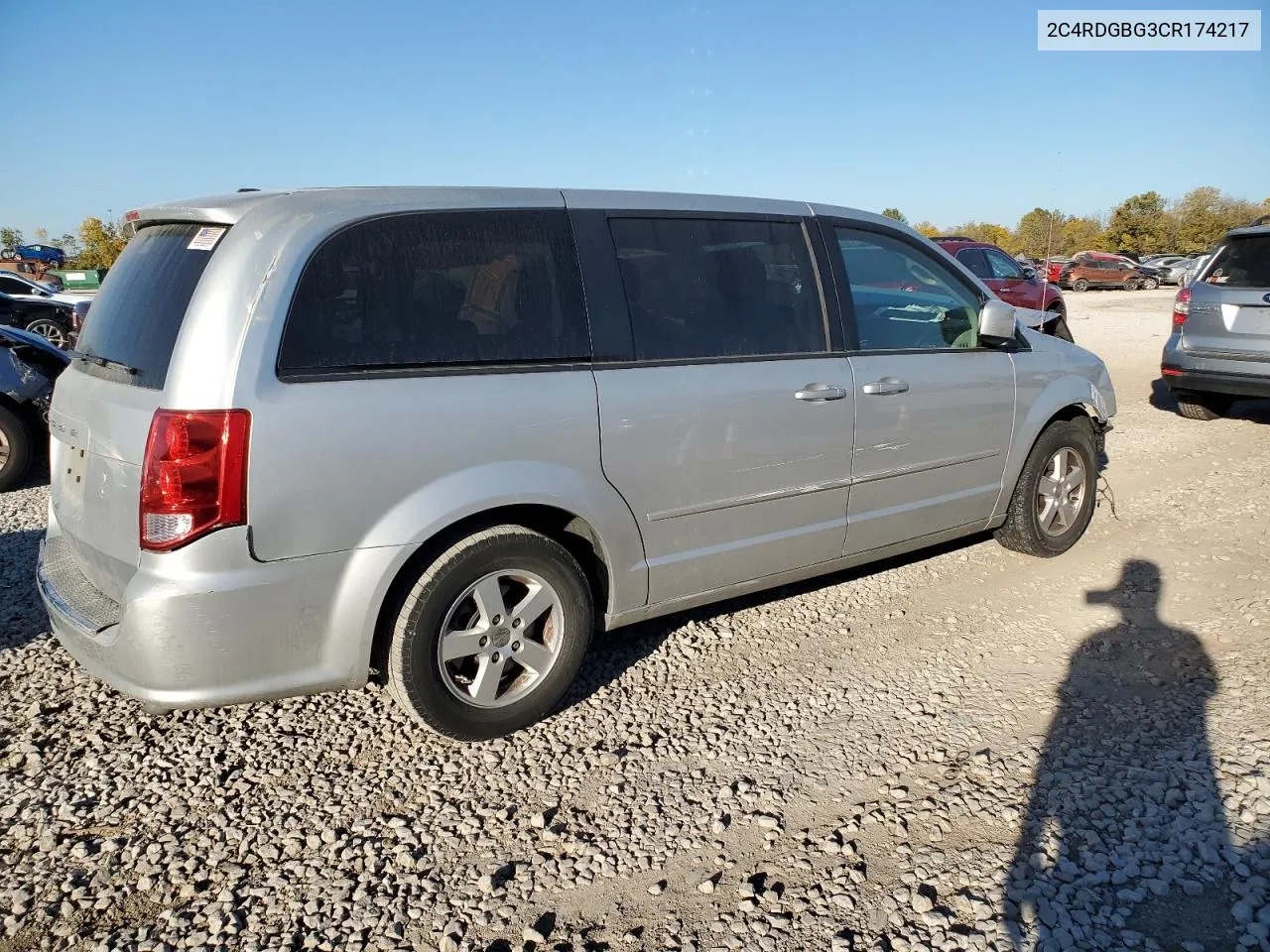 2012 Dodge Grand Caravan Se VIN: 2C4RDGBG3CR174217 Lot: 76271864