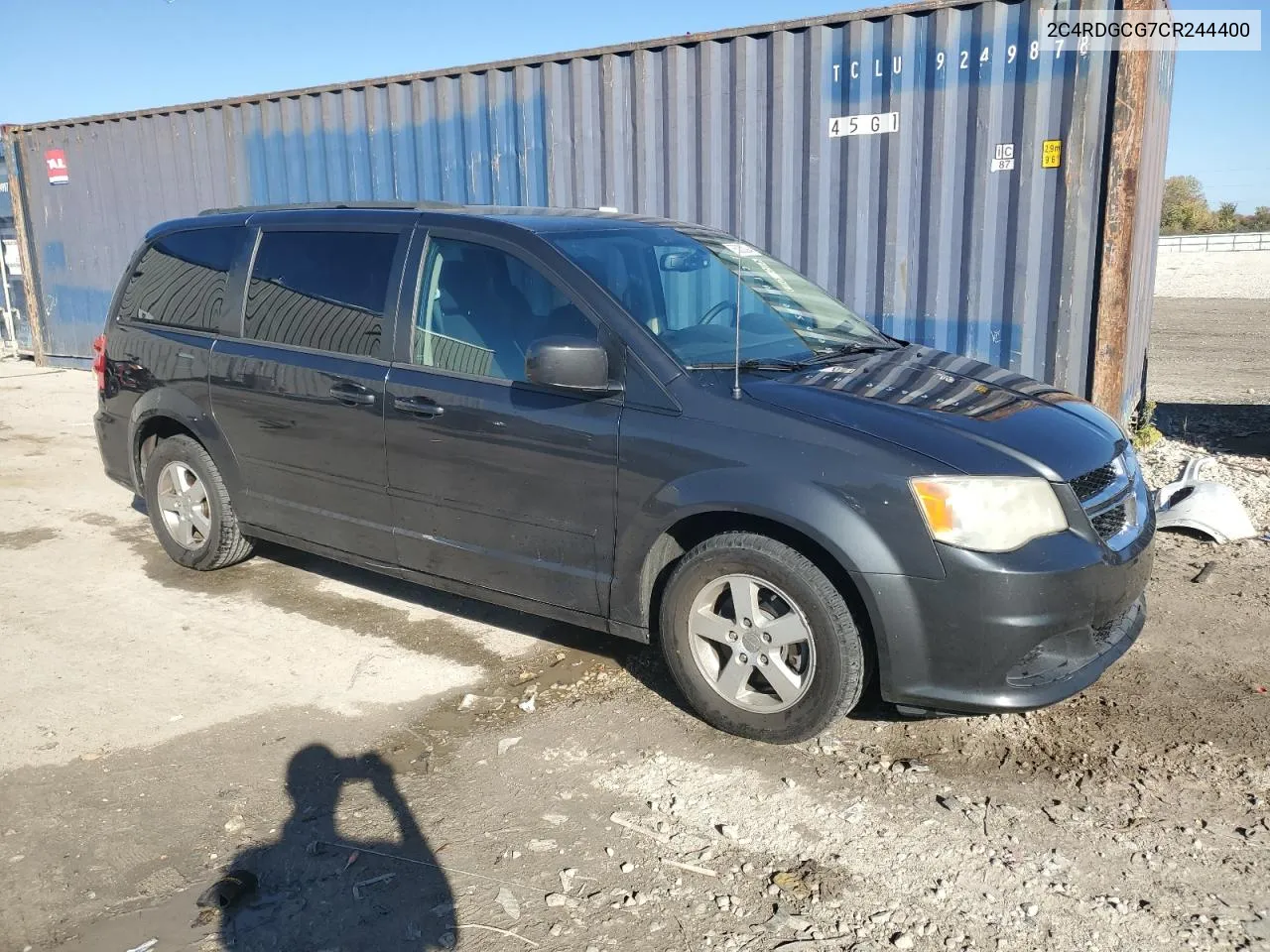 2C4RDGCG7CR244400 2012 Dodge Grand Caravan Sxt