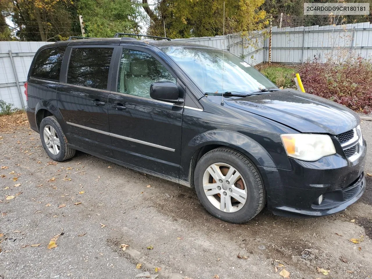 2012 Dodge Grand Caravan Crew VIN: 2C4RDGDG9CR180181 Lot: 76577444