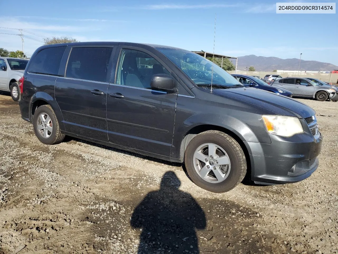 2012 Dodge Grand Caravan Crew VIN: 2C4RDGDG9CR314574 Lot: 76657024