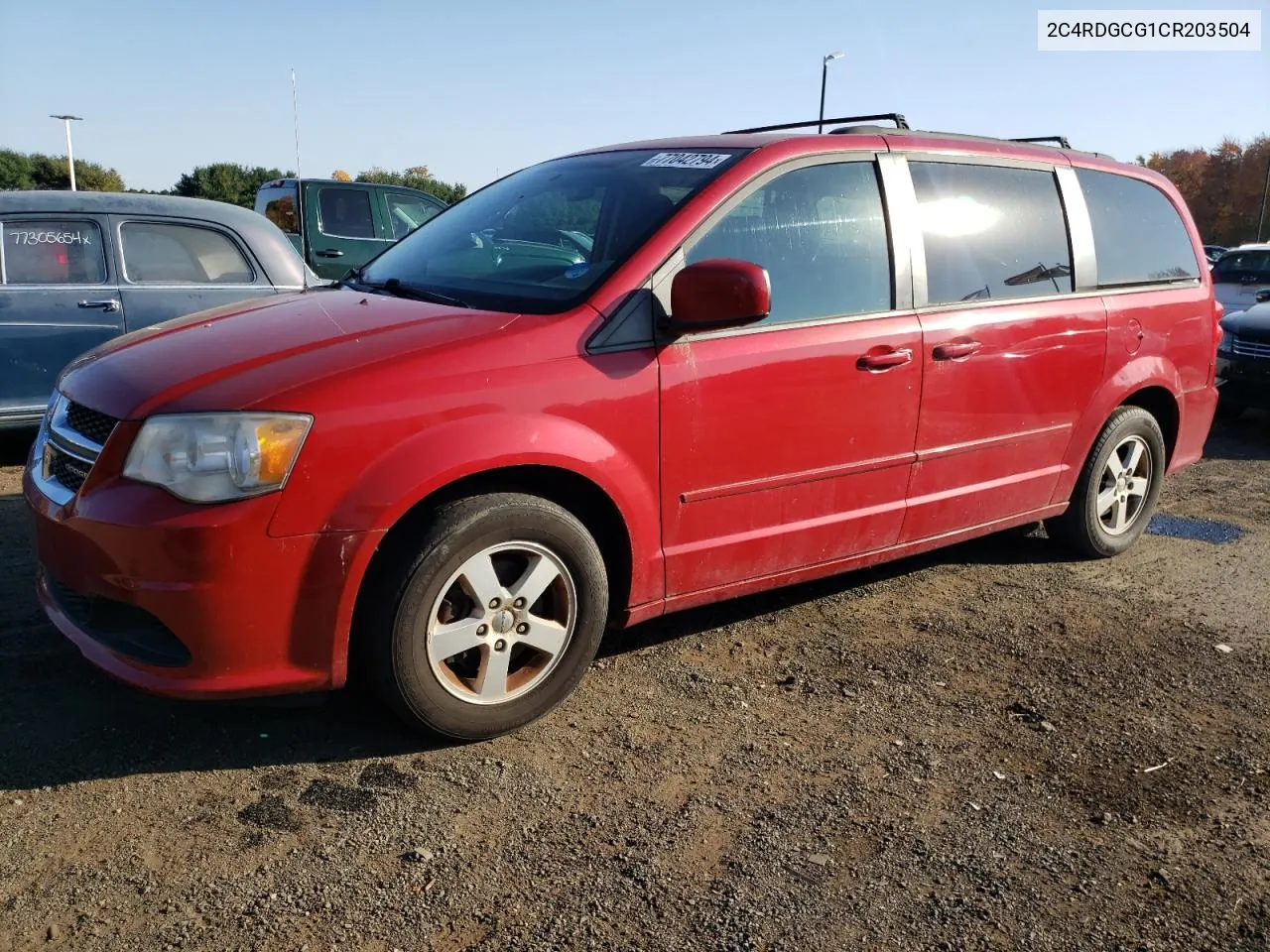 2012 Dodge Grand Caravan Sxt VIN: 2C4RDGCG1CR203504 Lot: 77042794