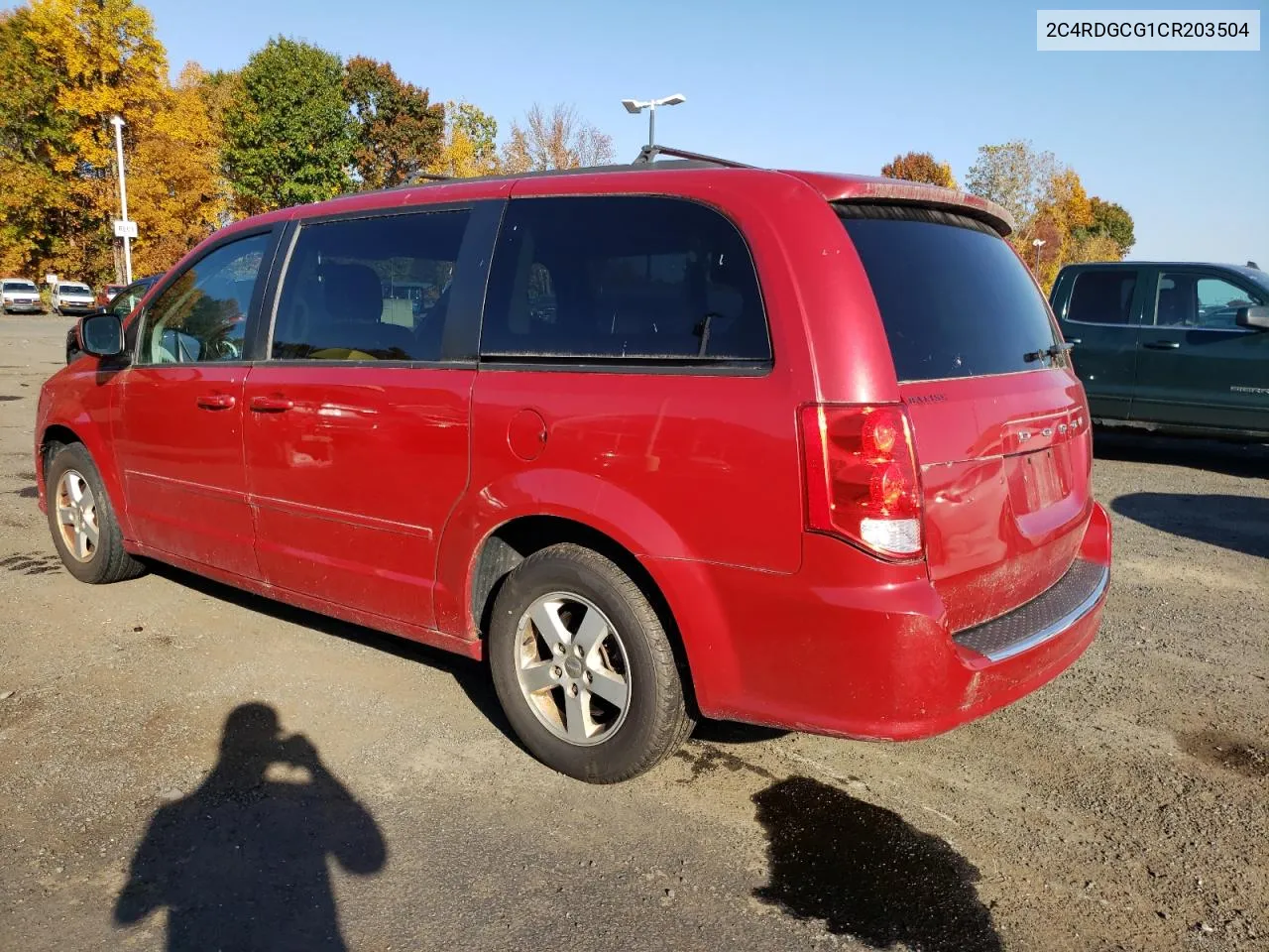 2012 Dodge Grand Caravan Sxt VIN: 2C4RDGCG1CR203504 Lot: 77042794