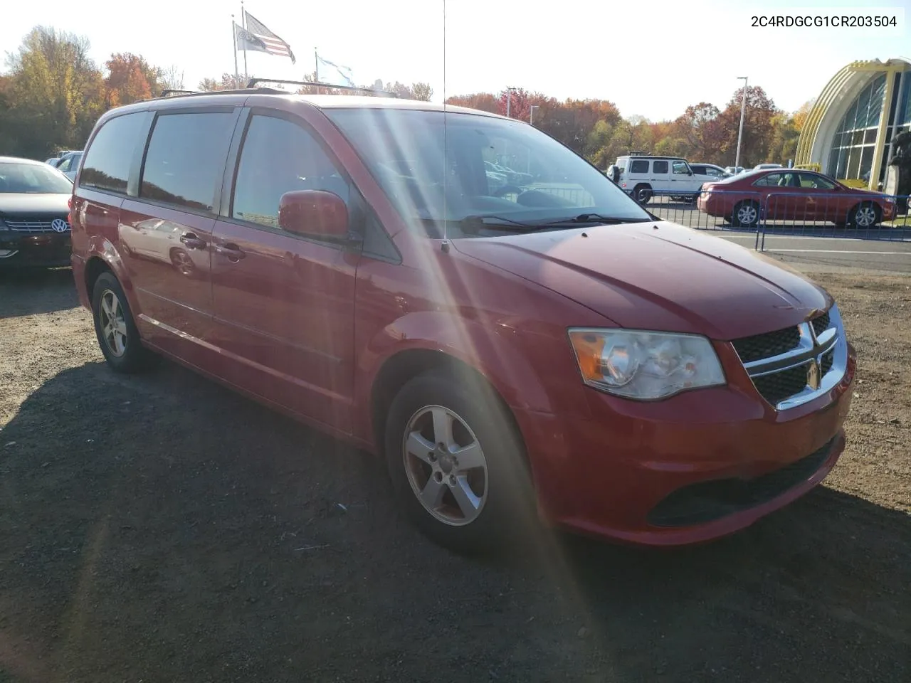 2012 Dodge Grand Caravan Sxt VIN: 2C4RDGCG1CR203504 Lot: 77042794