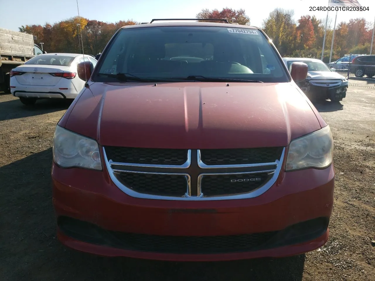 2012 Dodge Grand Caravan Sxt VIN: 2C4RDGCG1CR203504 Lot: 77042794