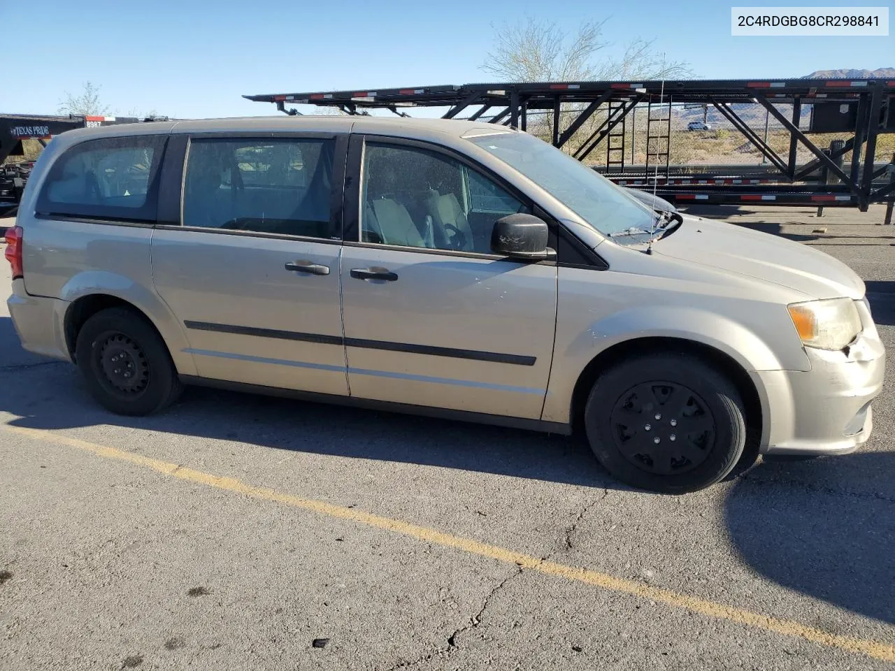 2012 Dodge Grand Caravan Se VIN: 2C4RDGBG8CR298841 Lot: 77447744