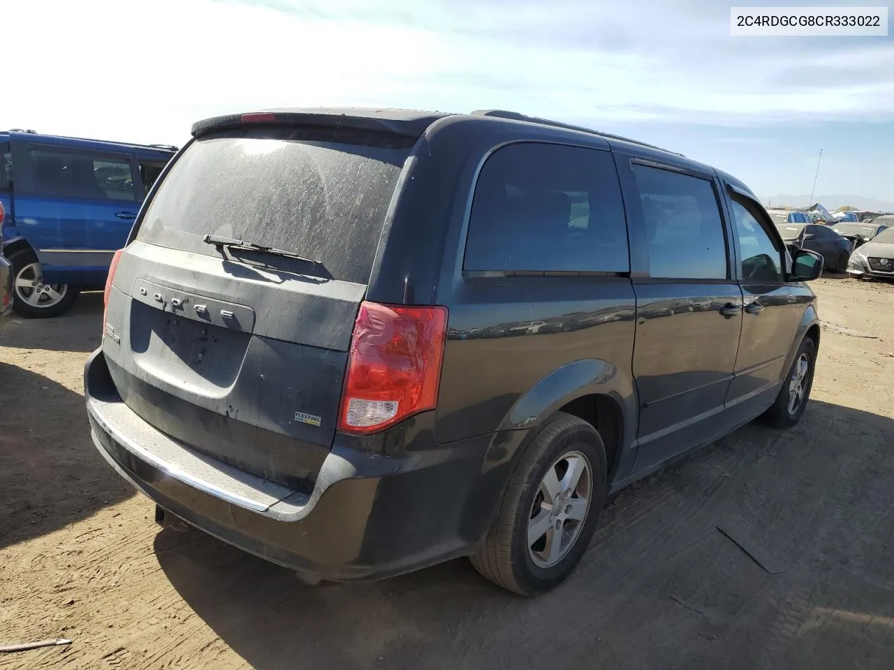 2012 Dodge Grand Caravan Sxt VIN: 2C4RDGCG8CR333022 Lot: 77496584