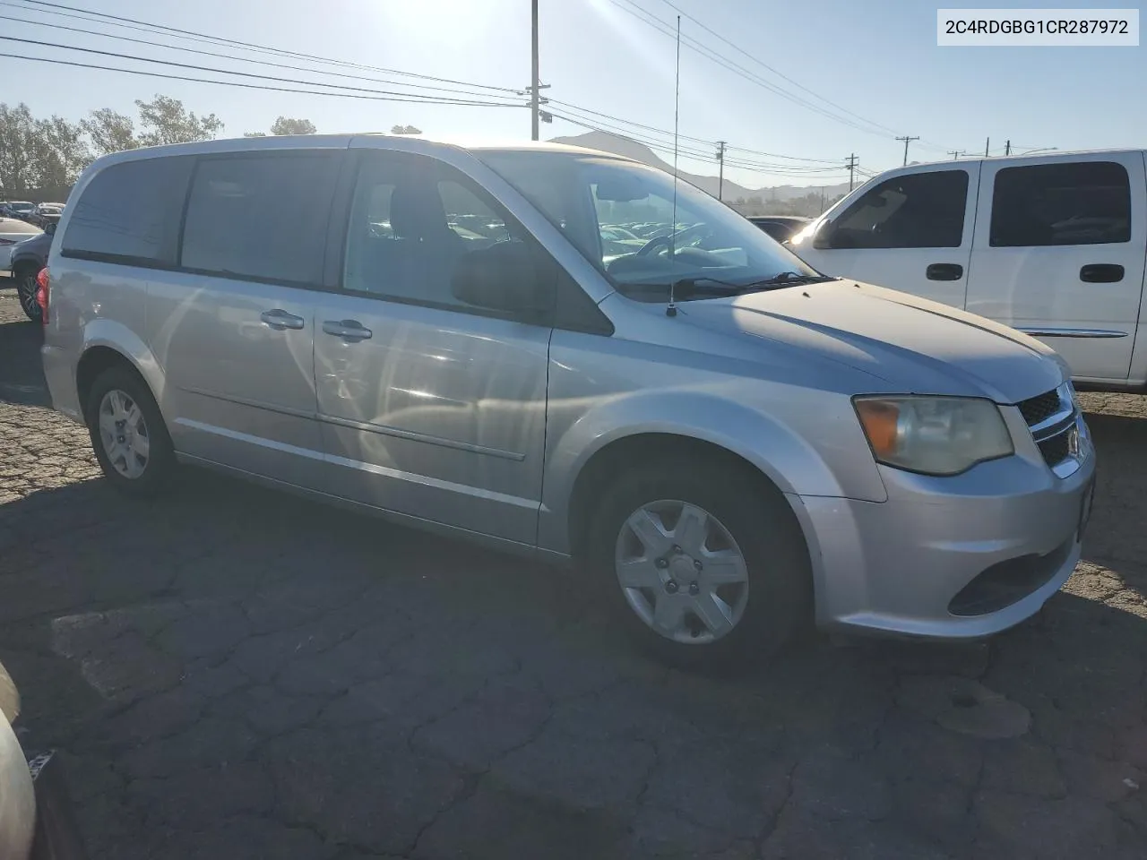 2012 Dodge Grand Caravan Se VIN: 2C4RDGBG1CR287972 Lot: 77540684