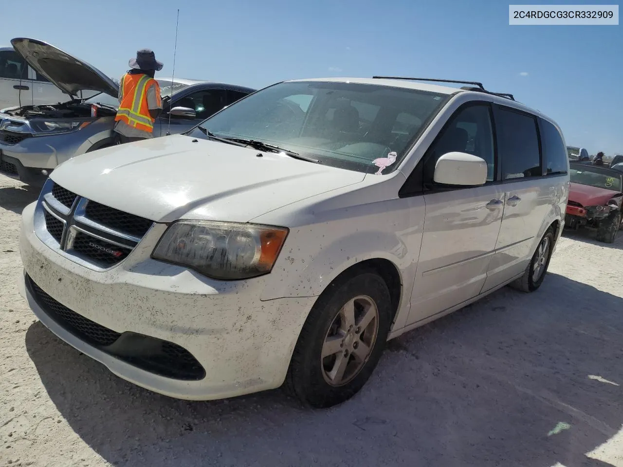 2012 Dodge Grand Caravan Sxt VIN: 2C4RDGCG3CR332909 Lot: 77543294