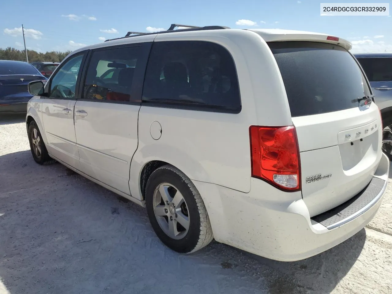 2012 Dodge Grand Caravan Sxt VIN: 2C4RDGCG3CR332909 Lot: 77543294