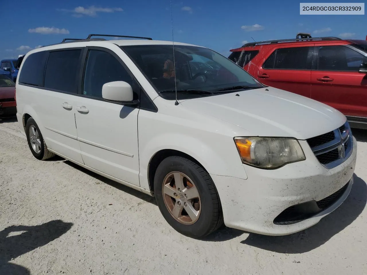 2012 Dodge Grand Caravan Sxt VIN: 2C4RDGCG3CR332909 Lot: 77543294