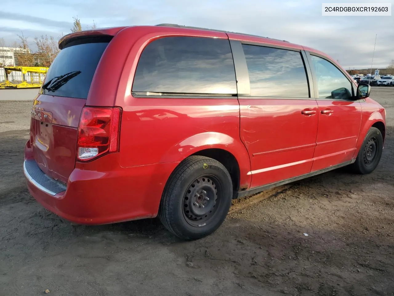 2012 Dodge Grand Caravan Se VIN: 2C4RDGBGXCR192603 Lot: 77753504