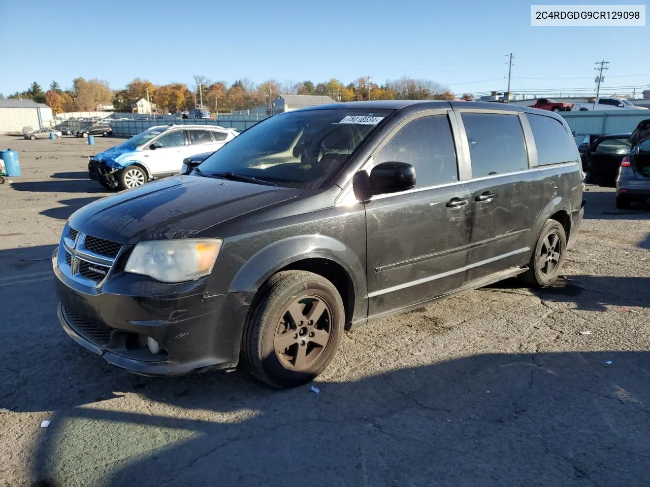 2012 Dodge Grand Caravan Crew VIN: 2C4RDGDG9CR129098 Lot: 78018534