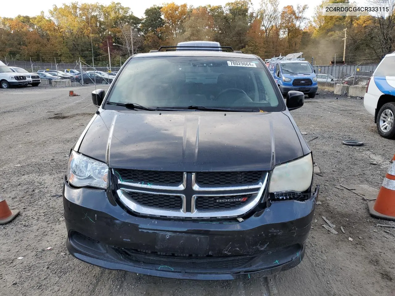 2012 Dodge Grand Caravan Sxt VIN: 2C4RDGCG4CR333115 Lot: 78029664