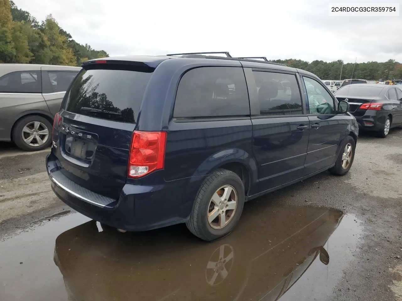 2012 Dodge Grand Caravan Sxt VIN: 2C4RDGCG3CR359754 Lot: 78823644