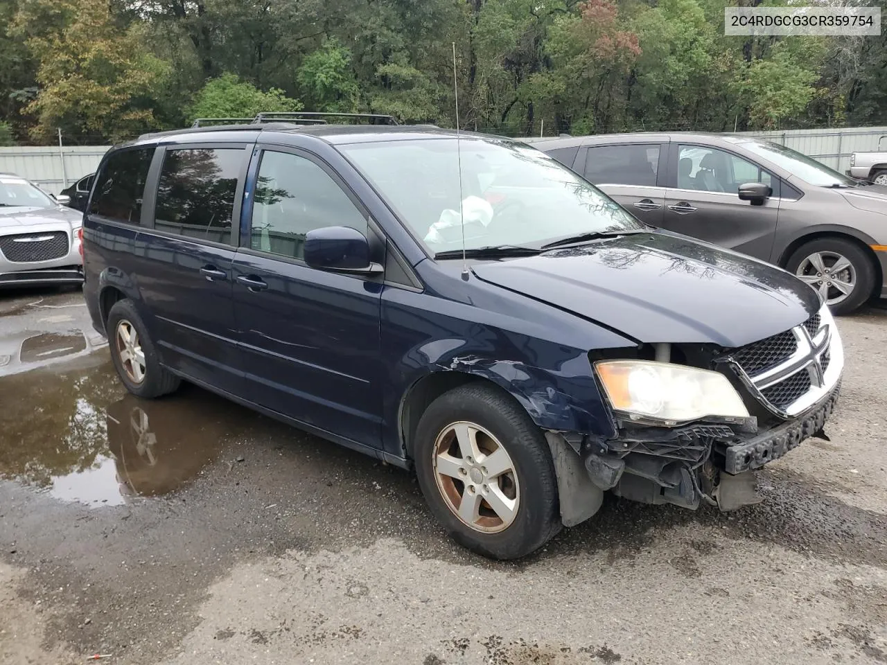 2012 Dodge Grand Caravan Sxt VIN: 2C4RDGCG3CR359754 Lot: 78823644