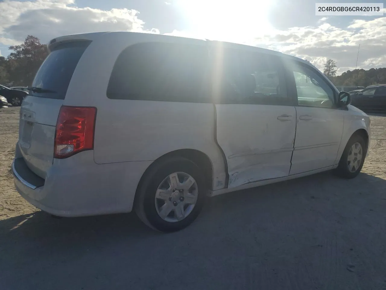 2012 Dodge Grand Caravan Se VIN: 2C4RDGBG6CR420113 Lot: 79295284