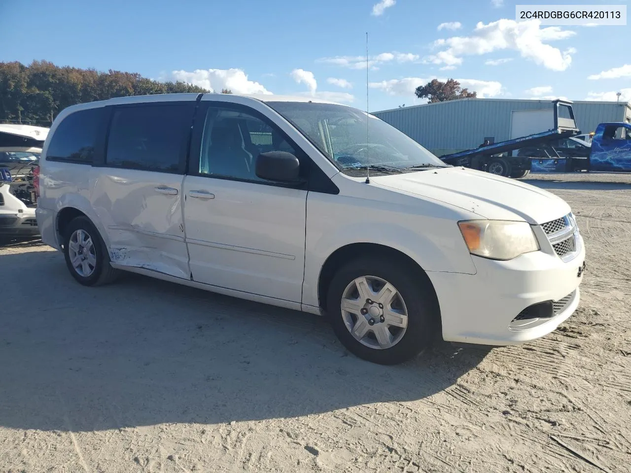 2012 Dodge Grand Caravan Se VIN: 2C4RDGBG6CR420113 Lot: 79295284