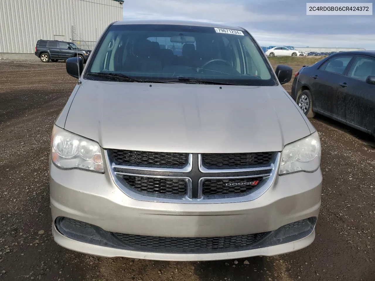 2012 Dodge Grand Caravan Se VIN: 2C4RDGBG6CR424372 Lot: 79671234