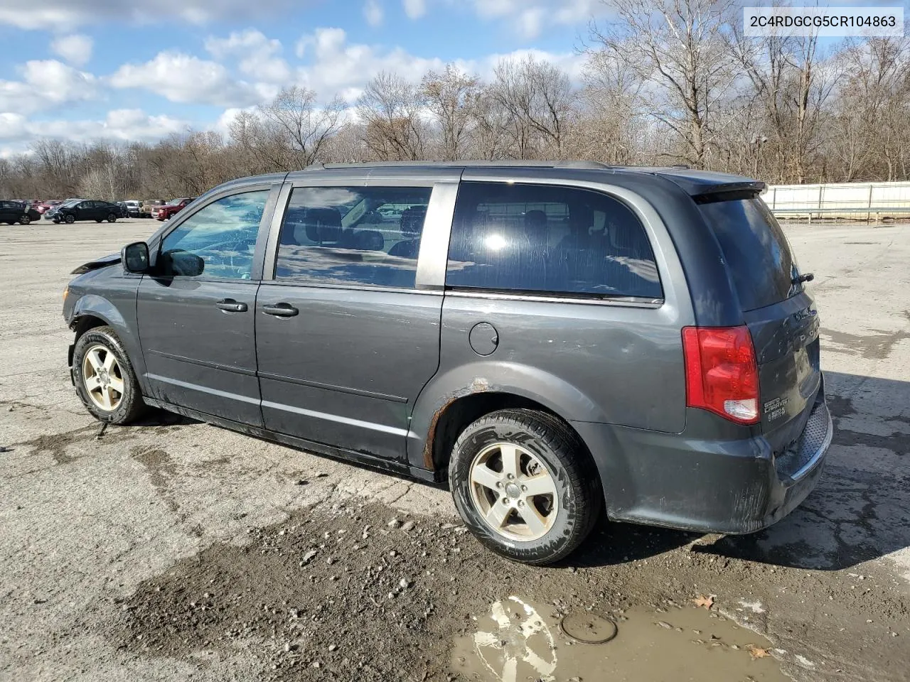 2012 Dodge Grand Caravan Sxt VIN: 2C4RDGCG5CR104863 Lot: 80195324