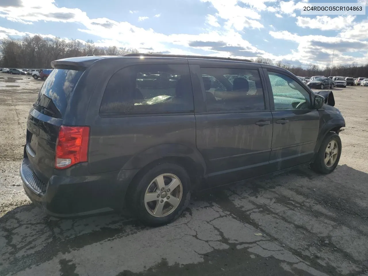 2012 Dodge Grand Caravan Sxt VIN: 2C4RDGCG5CR104863 Lot: 80195324