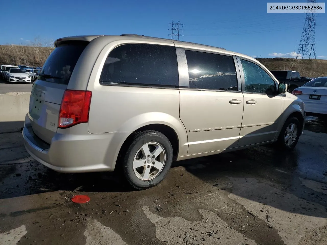 2013 Dodge Grand Caravan Sxt VIN: 2C4RDGCG3DR552536 Lot: 49584394