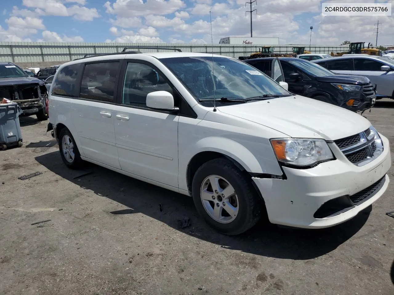 2013 Dodge Grand Caravan Sxt VIN: 2C4RDGCG3DR575766 Lot: 59373724