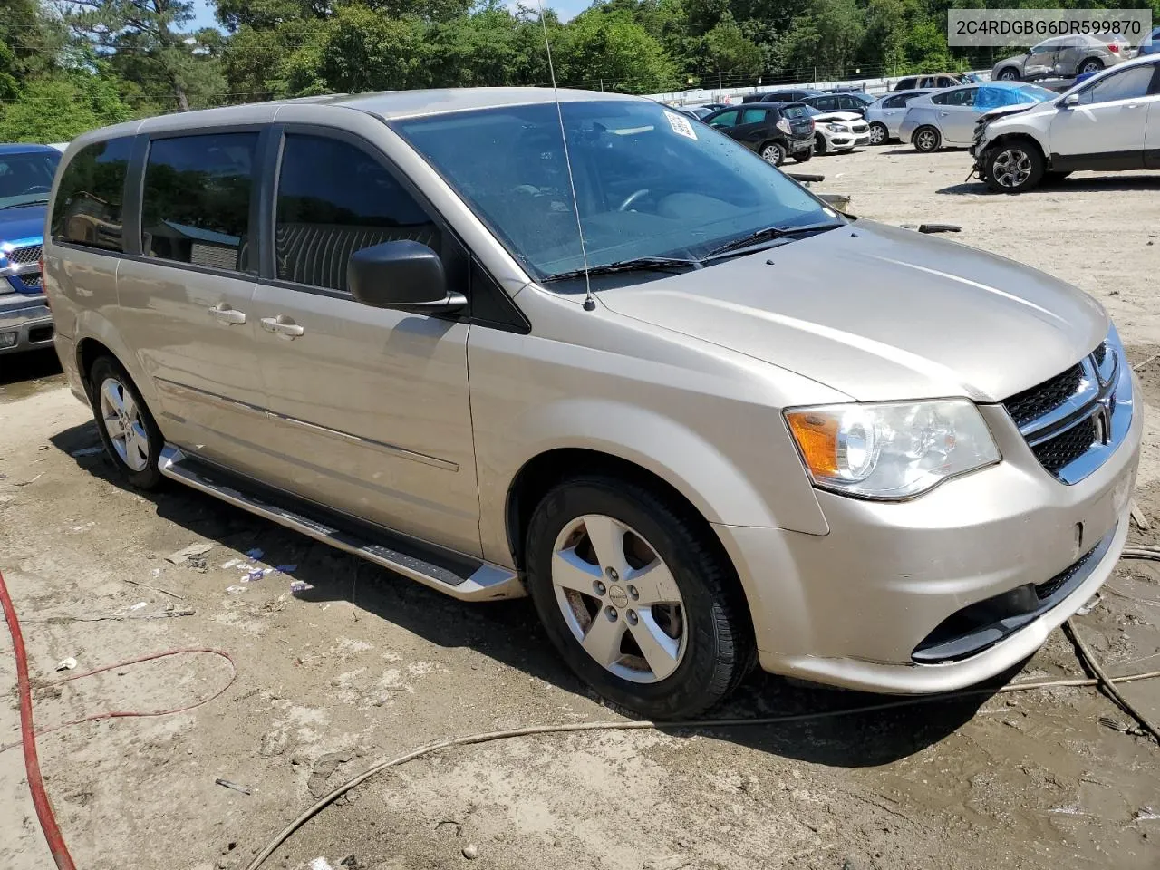 2C4RDGBG6DR599870 2013 Dodge Grand Caravan Se