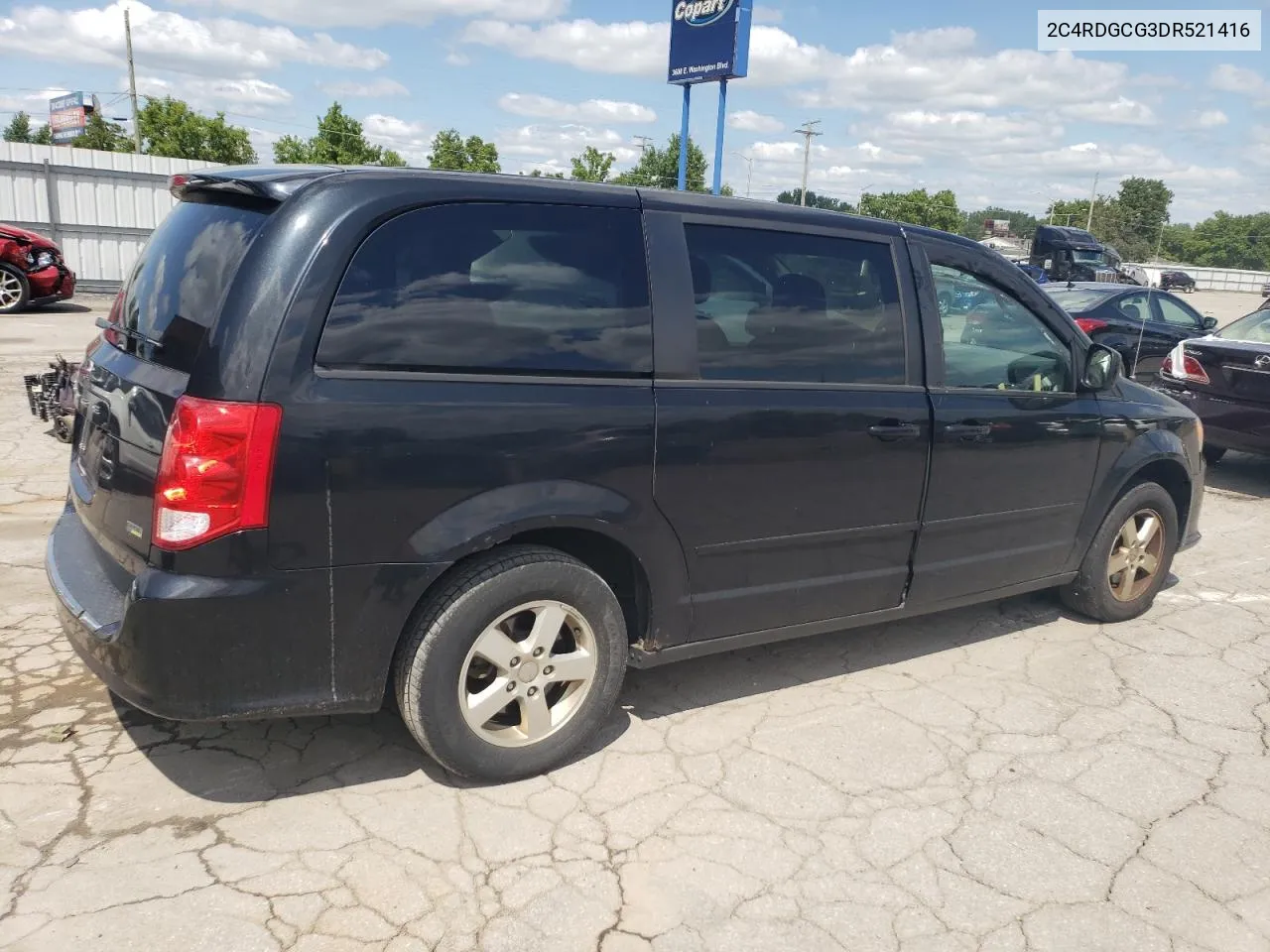 2C4RDGCG3DR521416 2013 Dodge Grand Caravan Sxt