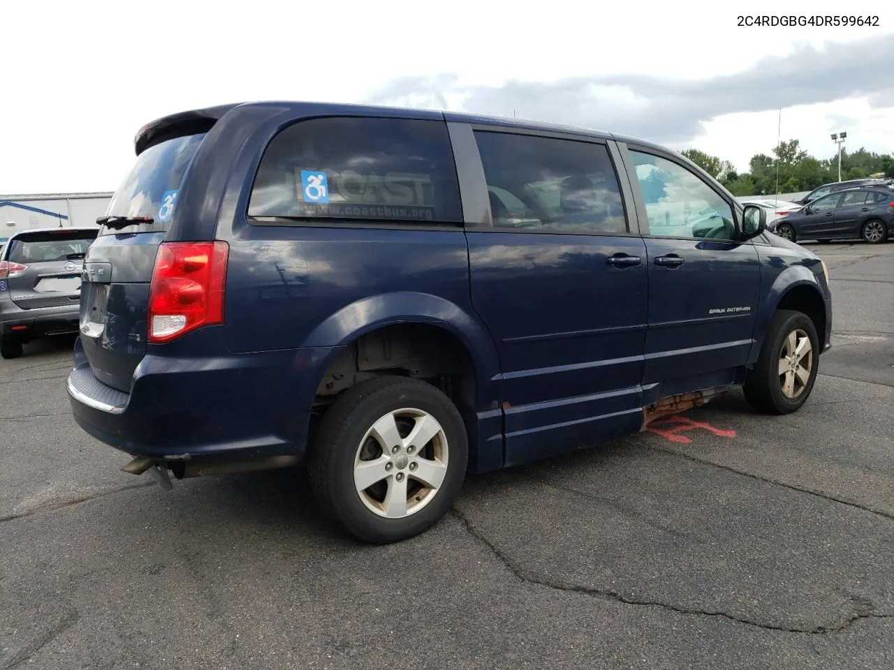 2013 Dodge Grand Caravan Se VIN: 2C4RDGBG4DR599642 Lot: 65770004