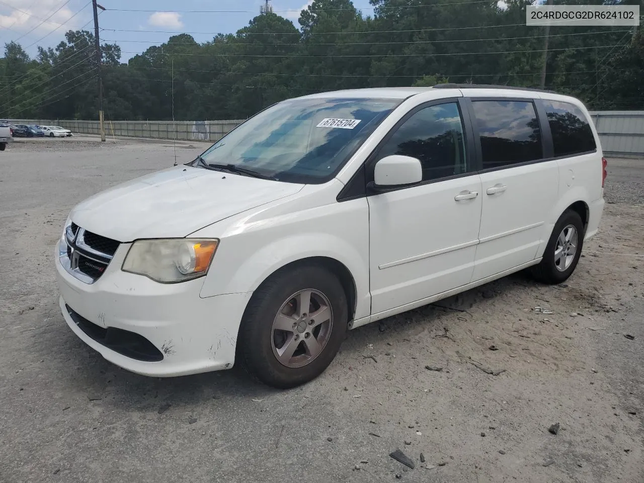 2013 Dodge Grand Caravan Sxt VIN: 2C4RDGCG2DR624102 Lot: 67615704