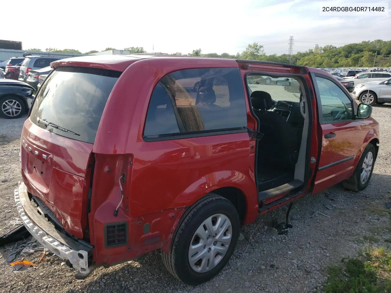 2013 Dodge Grand Caravan Se VIN: 2C4RDGBG4DR714482 Lot: 68577874